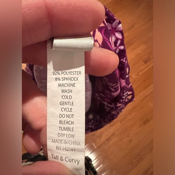 LulaRoe Tall & Curvy leggings tropical Hawaiian print New - Picture 2 of 5